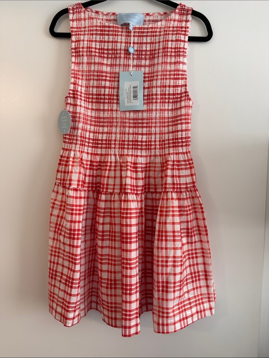 Hill House Home Dresses & Skirts - Red Plaid Sleeveless Mini Dress
